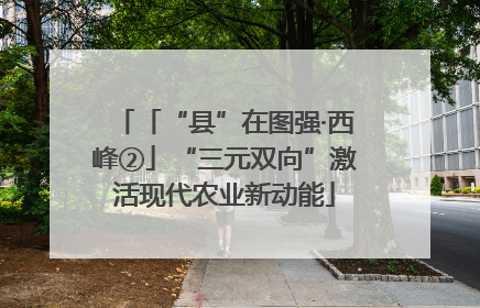 「“县”在图强·西峰②」“三元双向”激活现代农业新动能