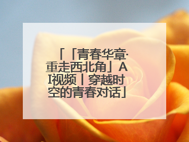 「青春华章·重走西北角」AI视频丨穿越时空的青春对话