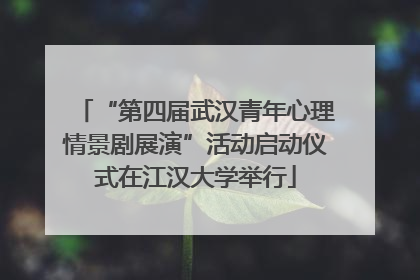 “第四届武汉青年心理情景剧展演”活动启动仪式在江汉大学举行