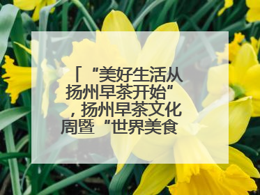 “美好生活从扬州早茶开始”，扬州早茶文化周暨“世界美食之都”创新发展交流活动启幕