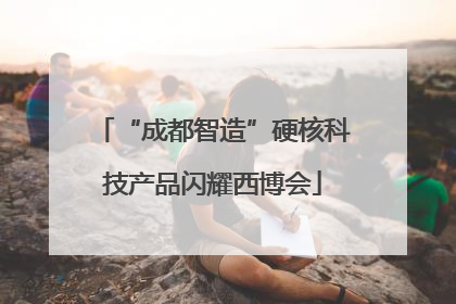 “成都智造”硬核科技产品闪耀西博会