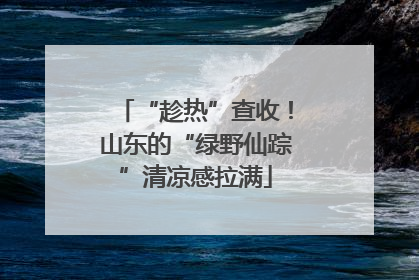 “趁热”查收！山东的“绿野仙踪”清凉感拉满