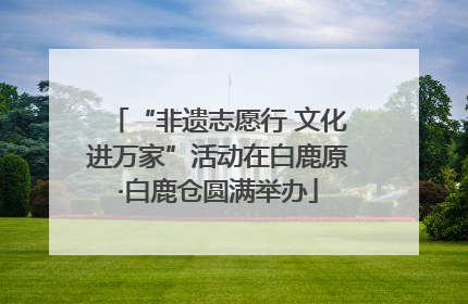 “非遗志愿行 文化进万家”活动在白鹿原·白鹿仓圆满举办