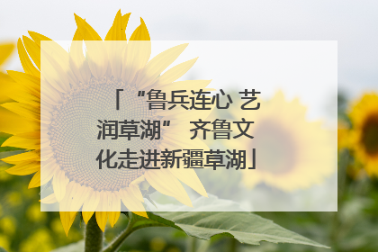 “鲁兵连心 艺润草湖” 齐鲁文化走进新疆草湖