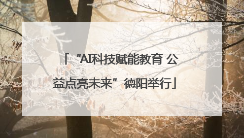 “AI科技赋能教育 公益点亮未来”德阳举行