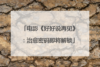 电影《好好说再见》：治愈密码即将解锁