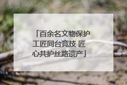 百余名文物保护工匠同台竞技 匠心共护丝路遗产