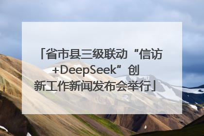 省市县三级联动“信访+DeepSeek”创新工作新闻发布会举行
