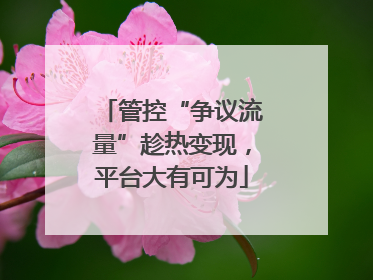 管控“争议流量”趁热变现，平台大有可为