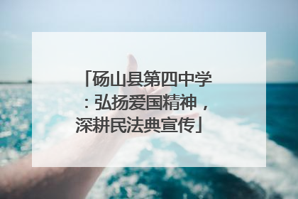 砀山县第四中学：弘扬爱国精神，深耕民法典宣传