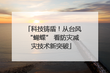 科技铸盾！从台风“蝴蝶” 看防灾减灾技术新突破