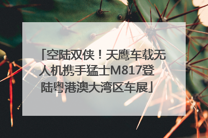 空陆双侠！天鹰车载无人机携手猛士M817登陆粤港澳大湾区车展