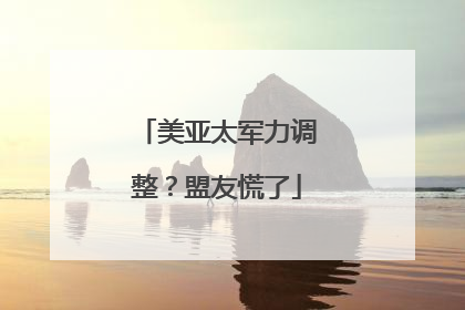 美亚太军力调整？盟友慌了