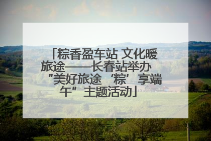 粽香盈车站 文化暖旅途——长春站举办 “美好旅途‘粽’享端午”主题活动