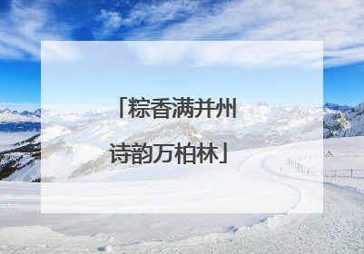 粽香满并州 诗韵万柏林