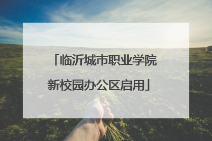 临沂城市职业学院新校园办公区启用