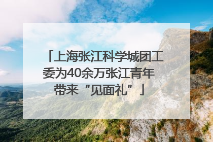 上海张江科学城团工委为40余万张江青年带来“见面礼”