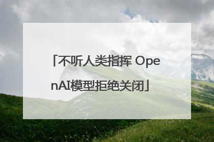 不听人类指挥 OpenAI模型拒绝关闭