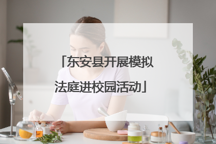 东安县开展模拟法庭进校园活动