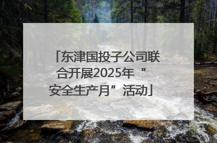 东津国投子公司联合开展2025年“安全生产月”活动