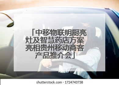 中移物联明厨亮灶及智慧药店方案亮相贵州移动商客产品推介会