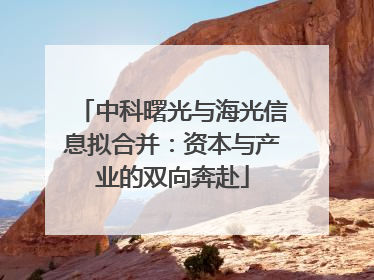 中科曙光与海光信息拟合并：资本与产业的双向奔赴