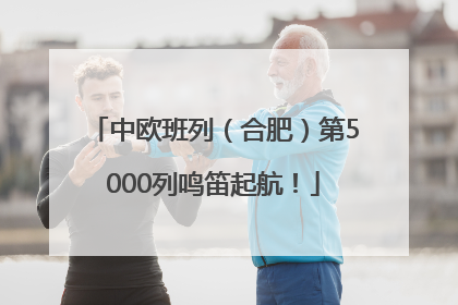 中欧班列（合肥）第5000列鸣笛起航！