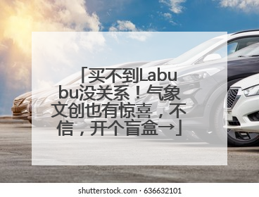买不到Labubu没关系！气象文创也有惊喜，不信，开个盲盒→