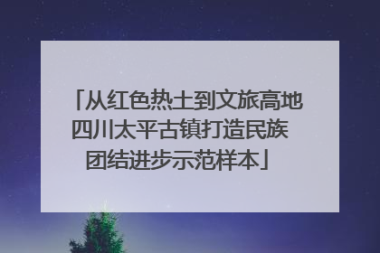从红色热土到文旅高地 四川太平古镇打造民族团结进步示范样本