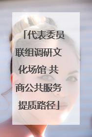 代表委员联组调研文化场馆 共商公共服务提质路径