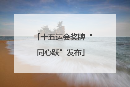十五运会奖牌“同心跃”发布