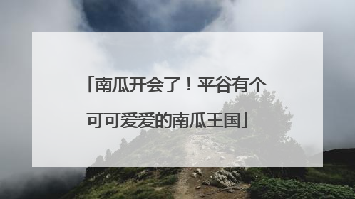 南瓜开会了！平谷有个可可爱爱的南瓜王国