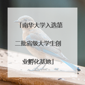南华大学入选第二批省级大学生创业孵化基地