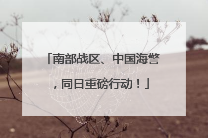 南部战区、中国海警，同日重磅行动！