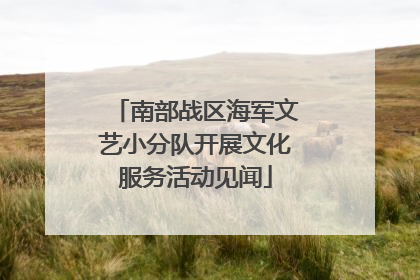 南部战区海军文艺小分队开展文化服务活动见闻