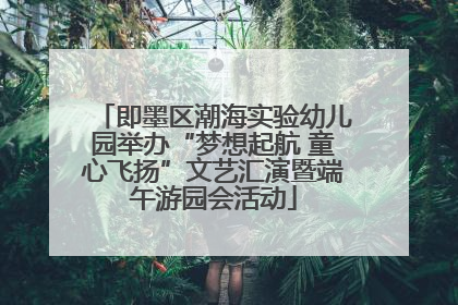 即墨区潮海实验幼儿园举办“梦想起航 童心飞扬”文艺汇演暨端午游园会活动