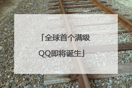 全球首个满级QQ即将诞生