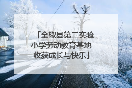 全椒县第二实验小学劳动教育基地收获成长与快乐