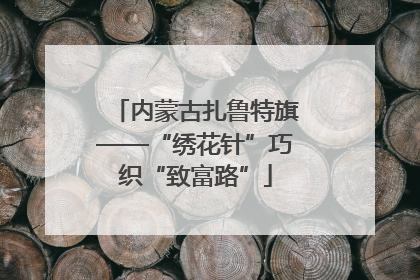 内蒙古扎鲁特旗——“绣花针”巧织“致富路”