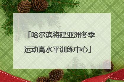 哈尔滨将建亚洲冬季运动高水平训练中心
