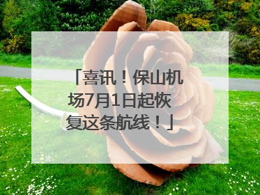 喜讯！保山机场7月1日起恢复这条航线！