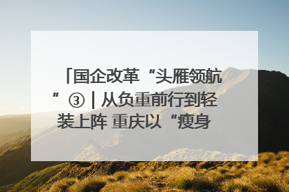 国企改革“头雁领航”③｜从负重前行到轻装上阵 重庆以“瘦身”谋“健体”