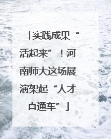 实践成果“活起来”！河南师大这场展演架起“人才直通车”