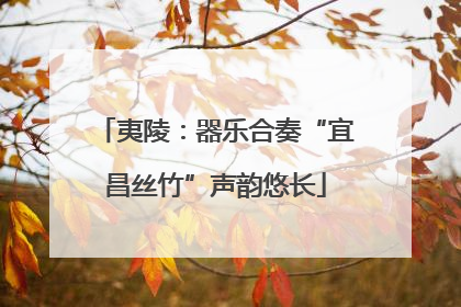夷陵：器乐合奏“宜昌丝竹”声韵悠长