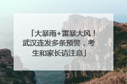 大暴雨+雷暴大风！武汉连发多条预警，考生和家长请注意