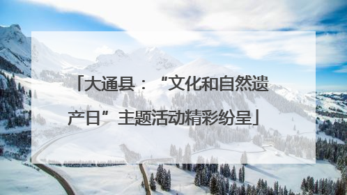 大通县：“文化和自然遗产日”主题活动精彩纷呈