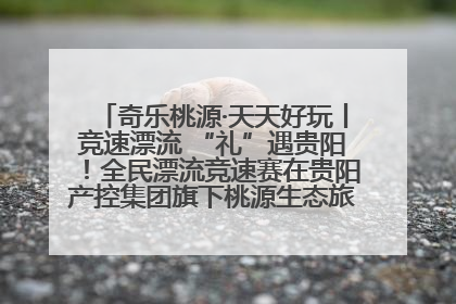 奇乐桃源·天天好玩丨竞速漂流 “礼”遇贵阳！全民漂流竞速赛在贵阳产控集团旗下桃源生态旅游度假区举行