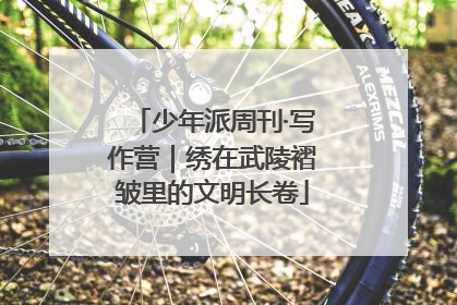 少年派周刊·写作营｜绣在武陵褶皱里的文明长卷