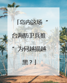 岛内这场“台海防卫兵推”为何越描越黑？