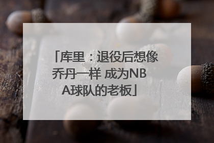 库里：退役后想像乔丹一样 成为NBA球队的老板